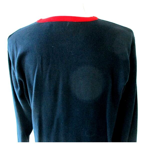 Liz Claiborne Women's Blue Long Sleeve Stretch Button Front Cardigan Sweater L. - Picture 6 of 10